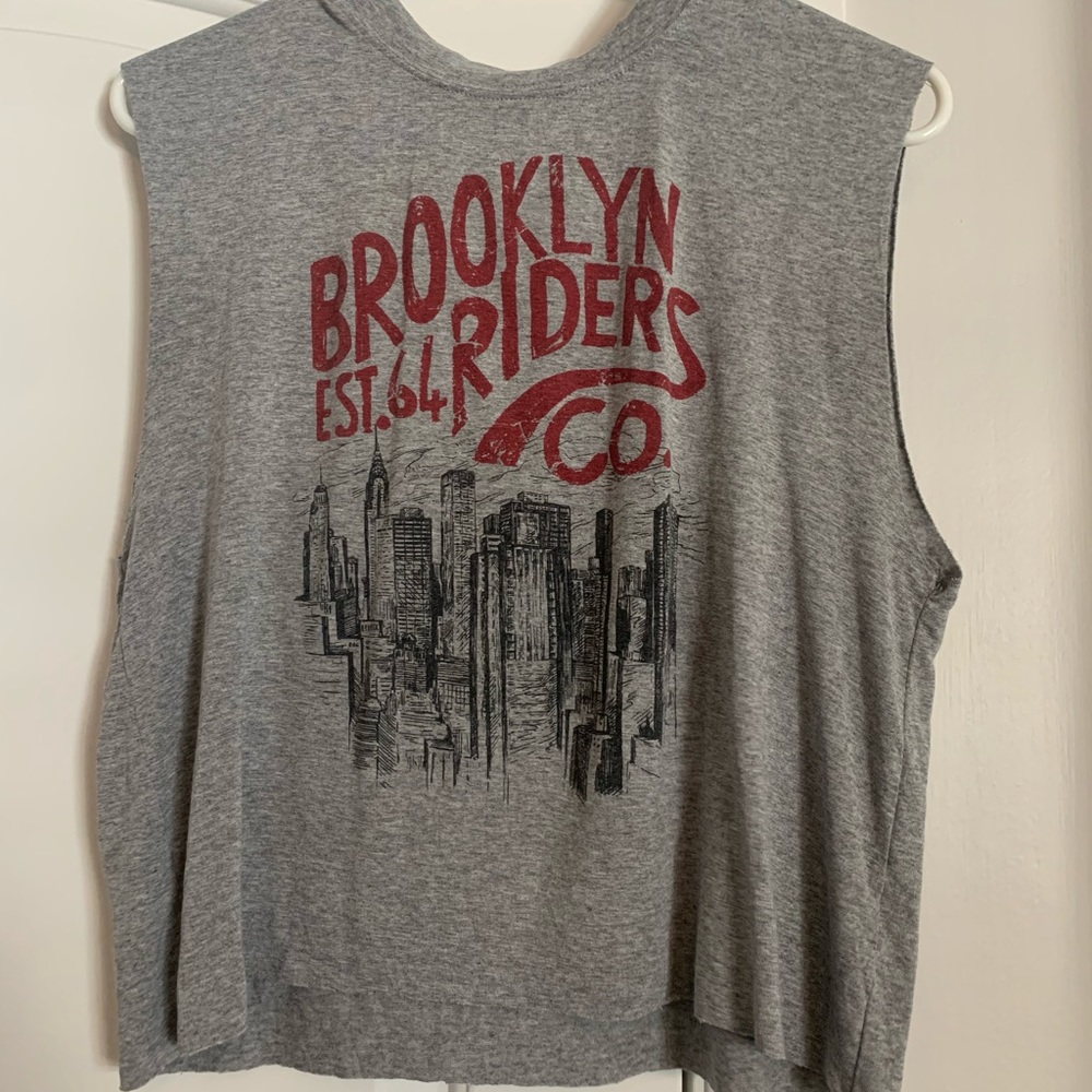 Free people cut off cropped tank